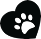 Paw Heart Black and White-27